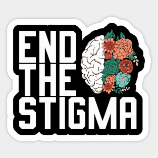 End The Stigma Mental Health Awareness Sticker